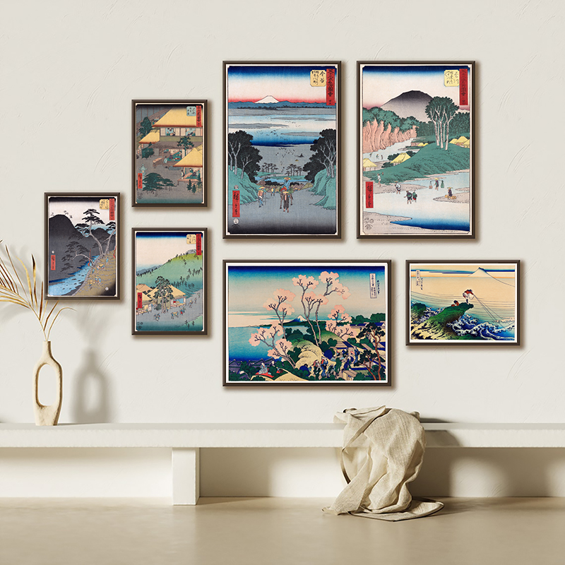 Japanese Living Lifestyle - Japońskie Wydruki Wall Art Canvas Malarstwo