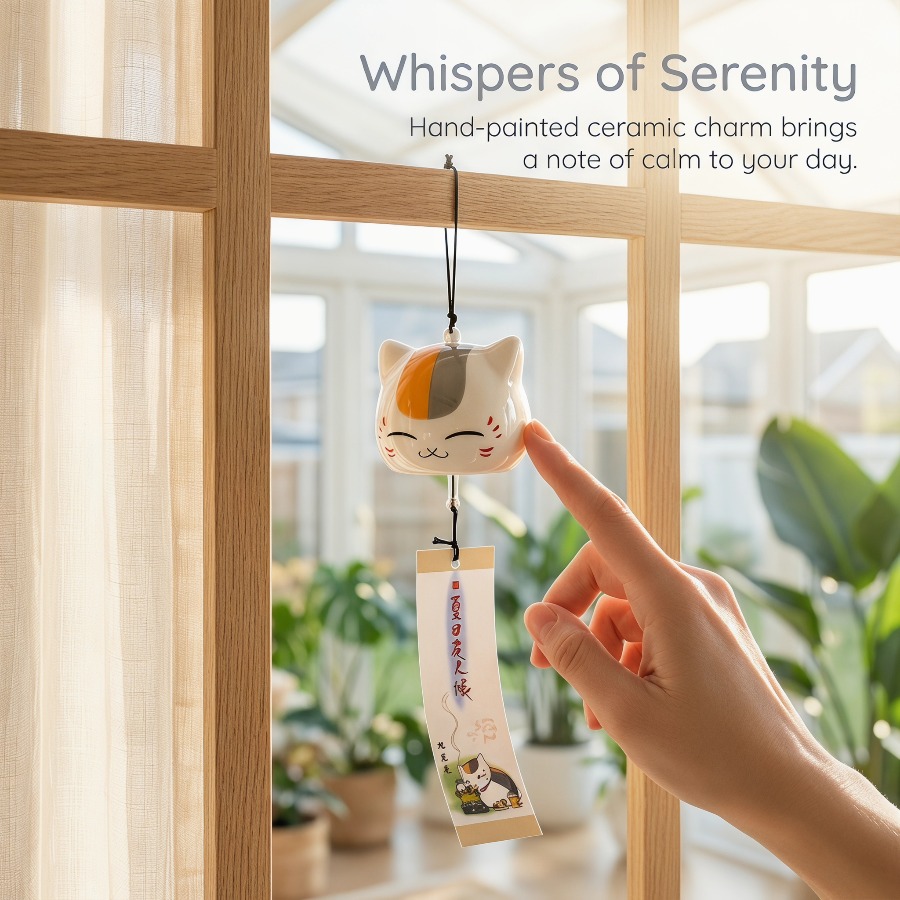 Dzwonek wietrzny Madara Cat, 7 – Japanese Lifestyle Goods recenzja i cena