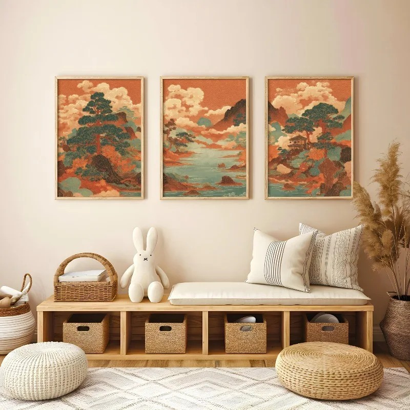 3 szt. Vintage Japońskie Ukiyo – Japanese Living Lifestyle recenzja i cena